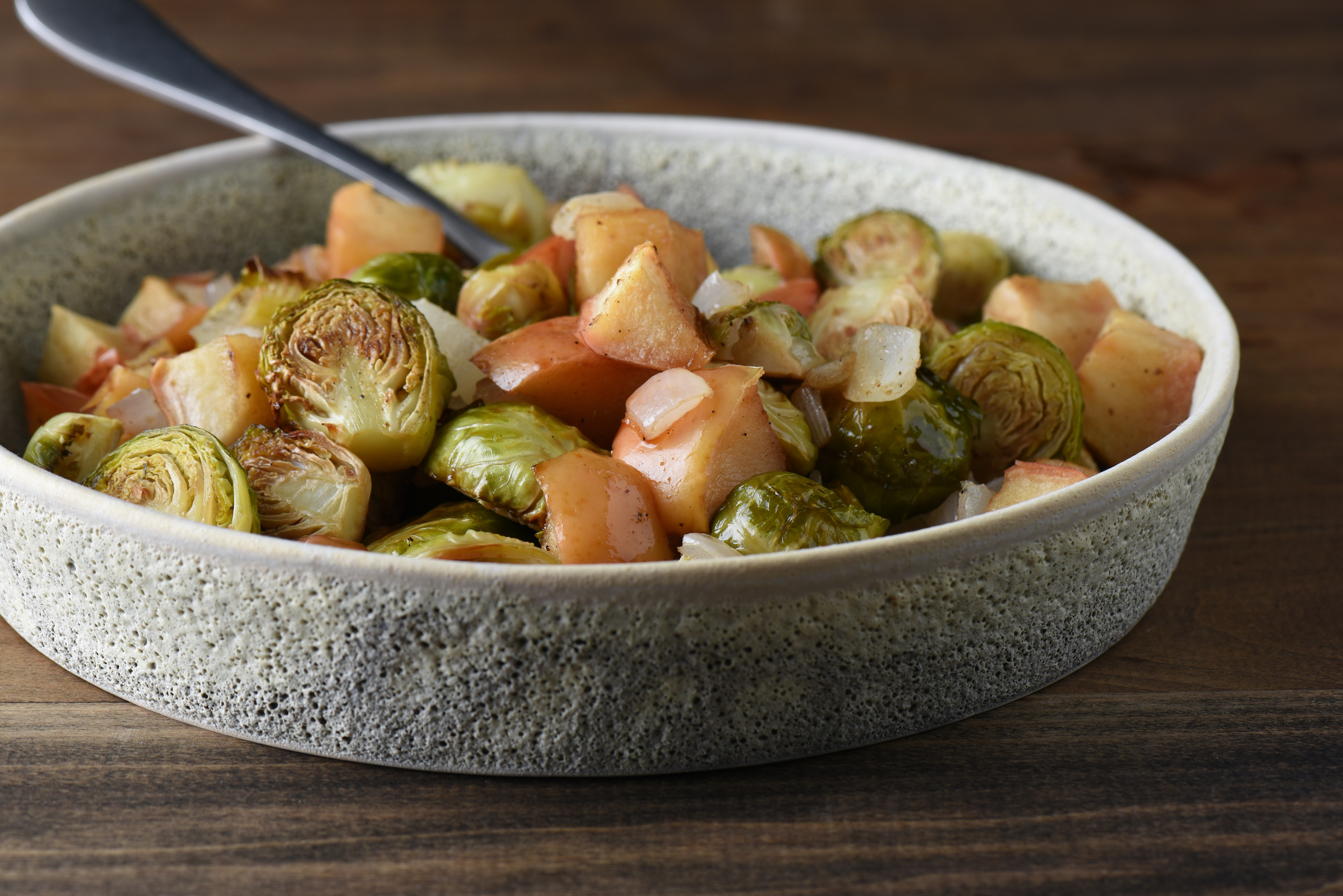 Roasted Apples Brussel Sprouts