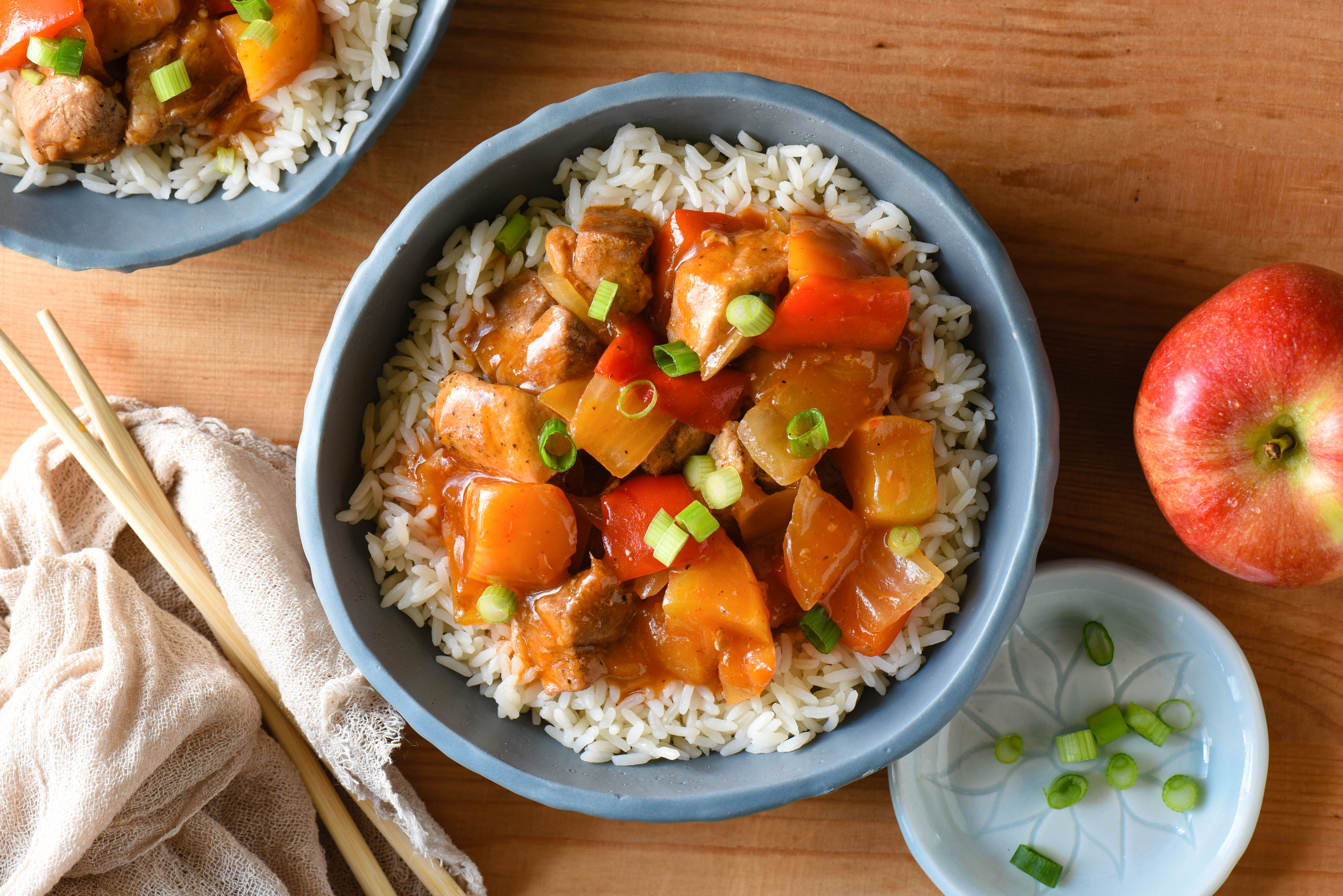 Sweet and Sour Pork with Apples