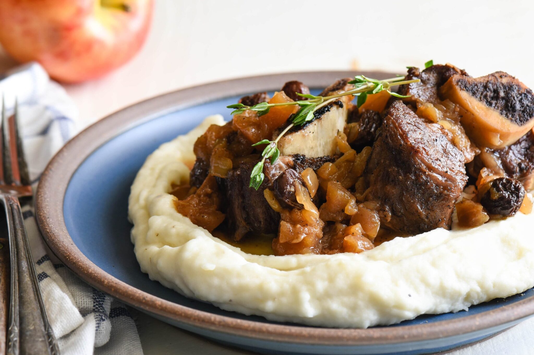 Instant Pot Short Ribs with Apple Chutney