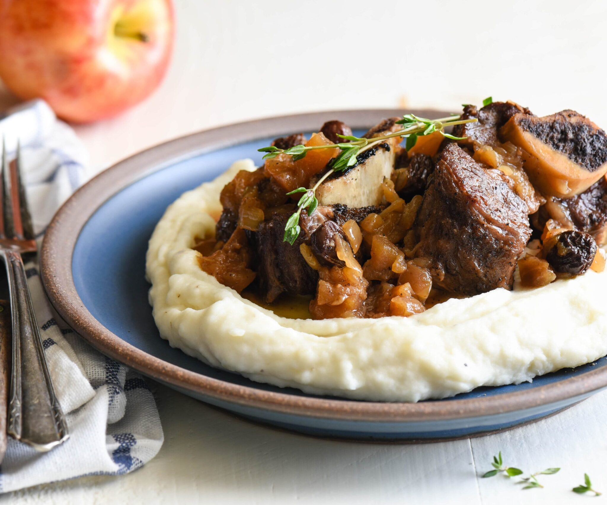 Instant Pot Short Ribs with Apple Chutney