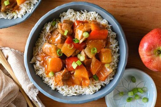 Sweet Sour Pork with Apples