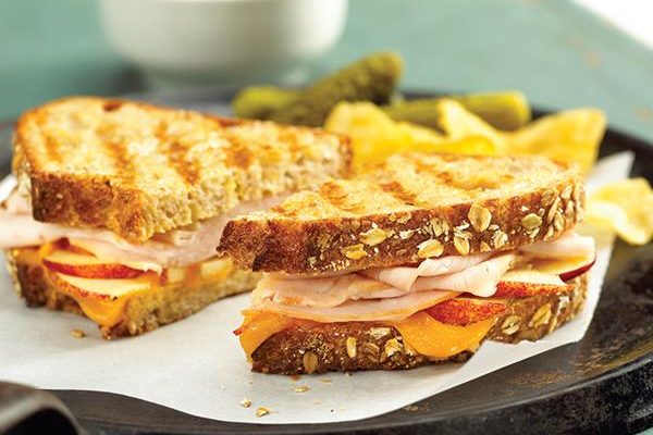 Apple Cheddar Turkey Panini