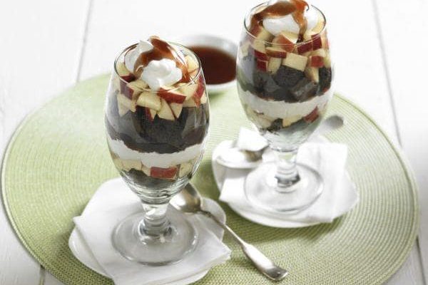 Chocolate Apple Crème Mini Trifles