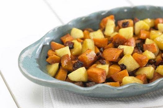 Maple Ginger Sweet Potatoes with Apples