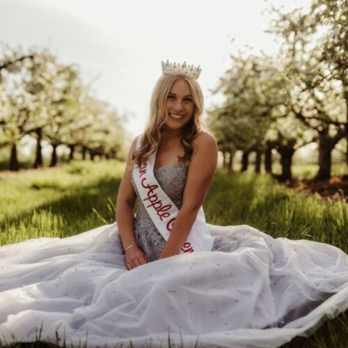 Michigan Apple Queen in Orchard