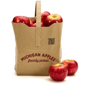 Michigan Apples are a healthy and budget-friendly grocery option. (Michigan Apples In Bag)