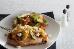 Grilled Chicken With Apple And Feta