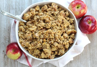 Slow Cooker Sausage and Apple Cornbread Stuffing