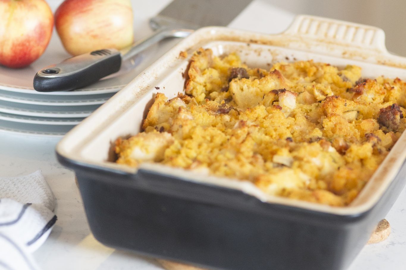 Sausage Apple Cornbread Stuffing