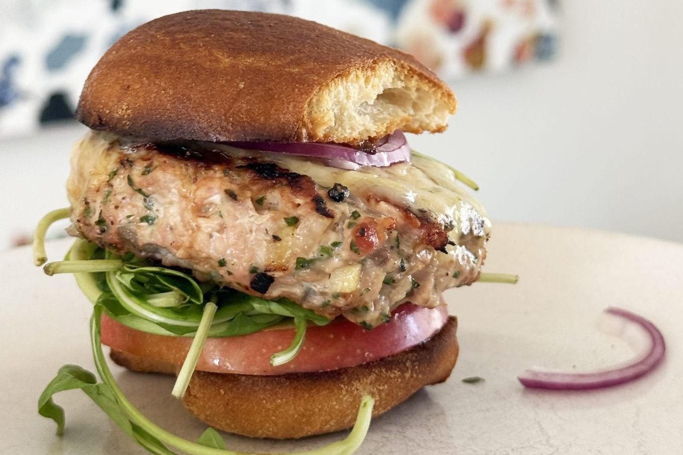 Savory Apple & Herb Turkey Burgers