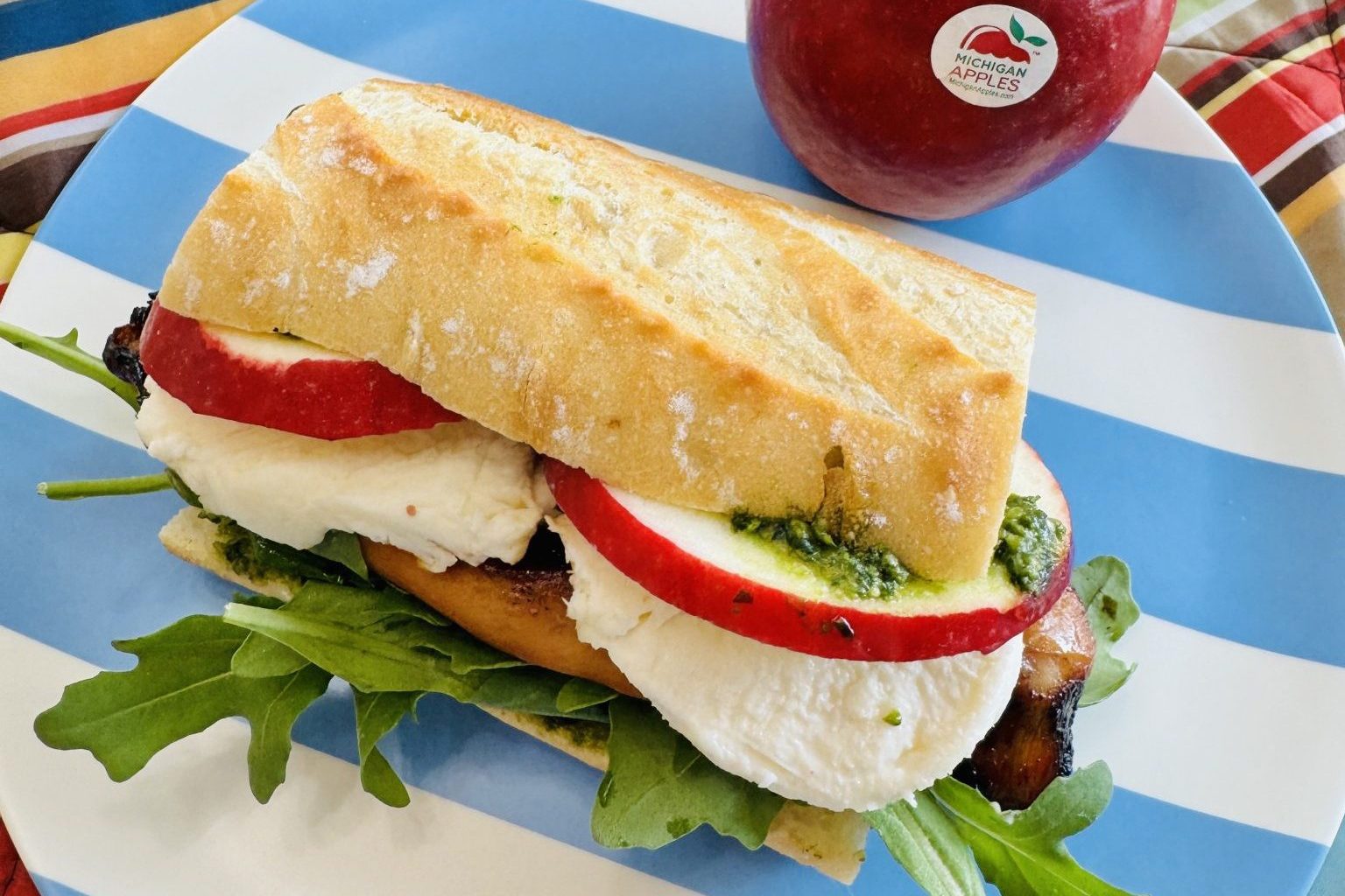 Michigan Apple Caprese Sandwich
