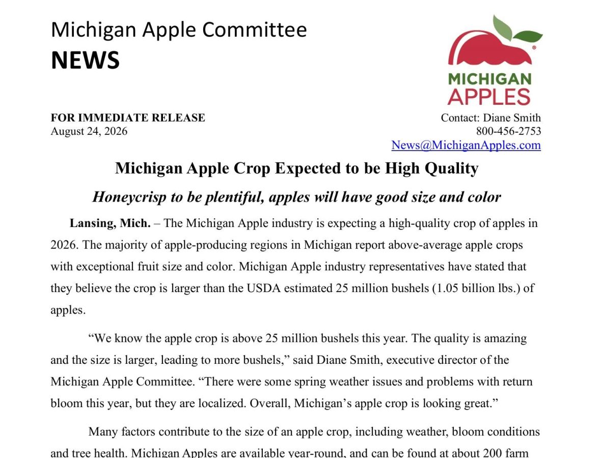 2026 Michigan Apple Crop